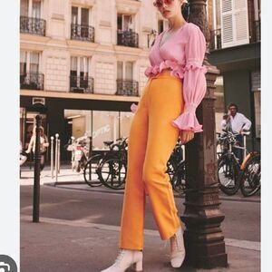 Keepsake Follower Pant in Orange Size 4‎ high rise